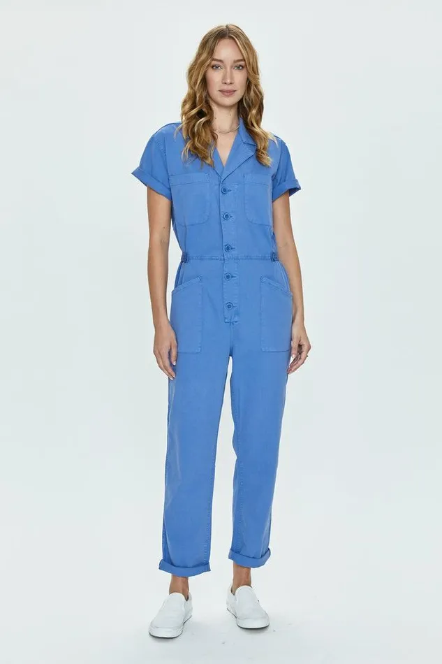 Pistola Denim Jumpsuits and Rompers Women Grover Field Suit 8211 Ocean Blue Ocean Blue