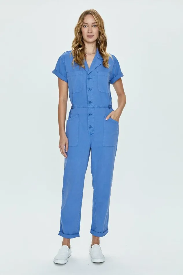 Pistola Denim Jumpsuits and Rompers Women Grover Field Suit 8211 Ocean Blue Ocean Blue