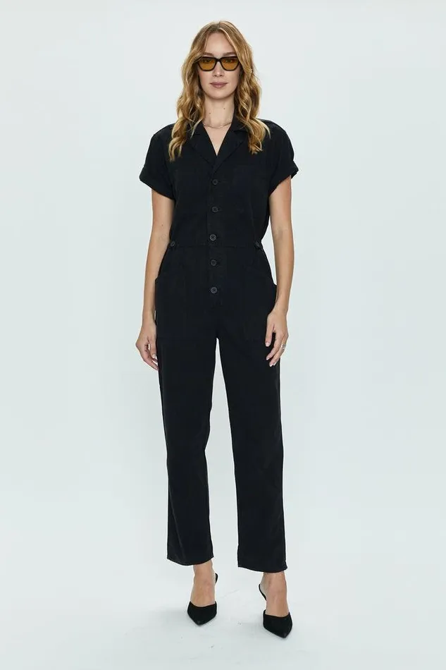 Pistola Denim Jumpsuits and Rompers Women Grover Short Sleeve Field Suit 8211 Fade To Black Fade To Black Pistola Denim Jumpsuits and Rompers Women Grover Short Sleeve Field Suit 8211 Fade To Black Fade To Black