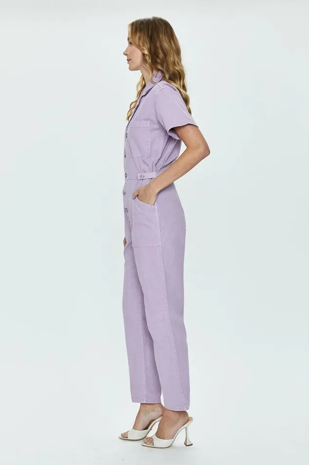Pistola Denim Jumpsuits and Rompers Women Grover Short Sleeve Field Suit 8211 Iris Iris