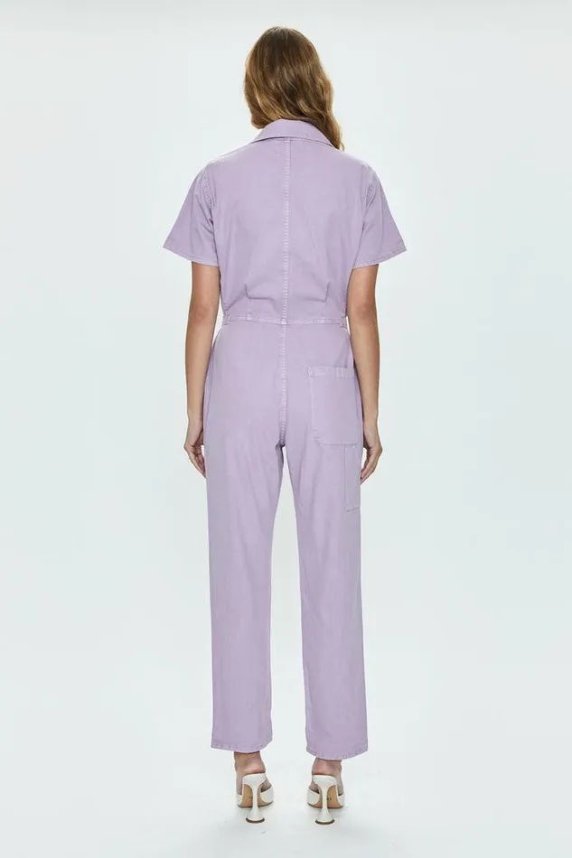 Pistola Denim Jumpsuits and Rompers Women Grover Short Sleeve Field Suit 8211 Iris Iris