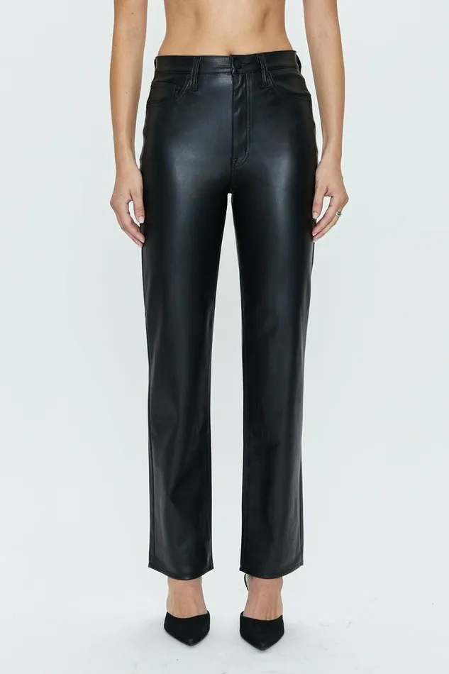 Pistola Denim Pants Women Cassie Super High Rise Straight 8211 Slate Black Slate Black