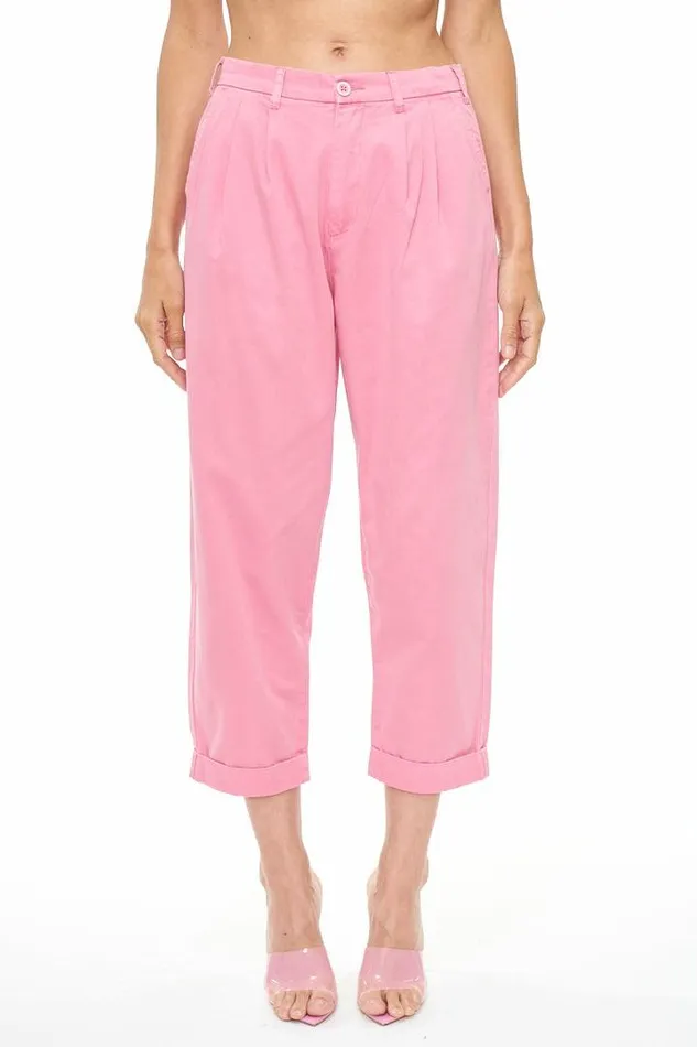 Pistola Denim Pants Women Kellin Pleated Trouser 8211 Flamingo Flamingo