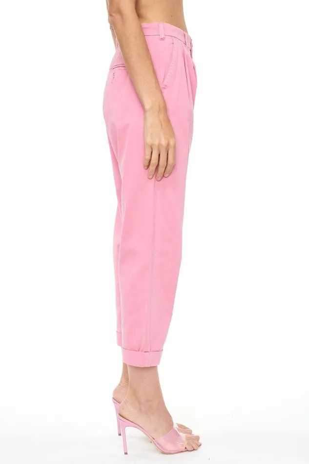 Pistola Denim Pants Women Kellin Pleated Trouser 8211 Flamingo Flamingo