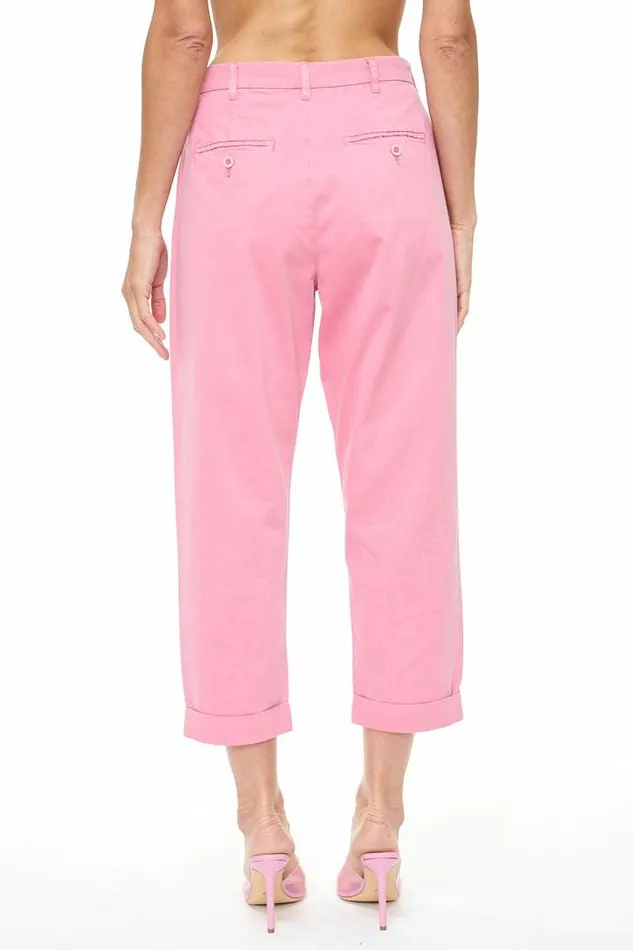 Pistola Denim Pants Women Kellin Pleated Trouser 8211 Flamingo Flamingo