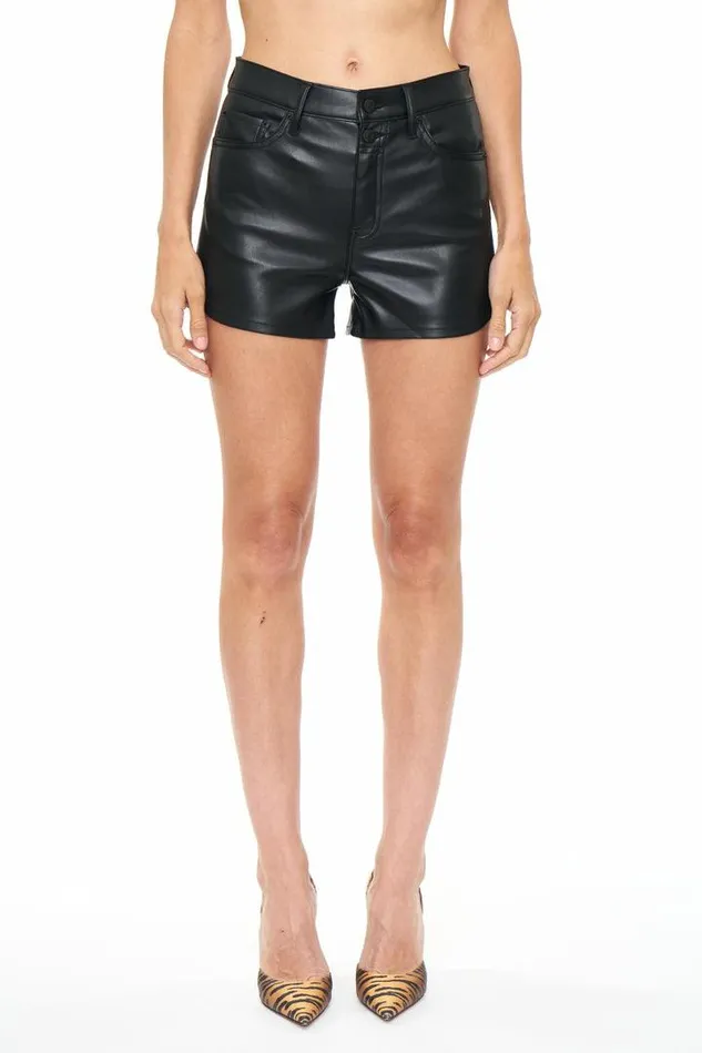 Pistola Denim Shorts and Skirts Women Nova High Rise Short With Dolphin Hem 8211 Slate Black Slate Black
