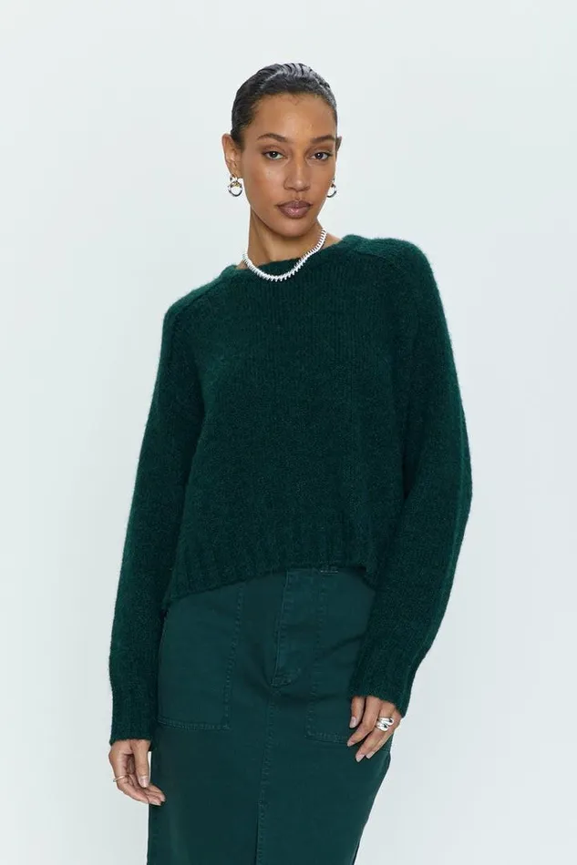 Pistola Denim Sweaters and Knits Women Adina Every Day Sweater 8211 Pine Pine
