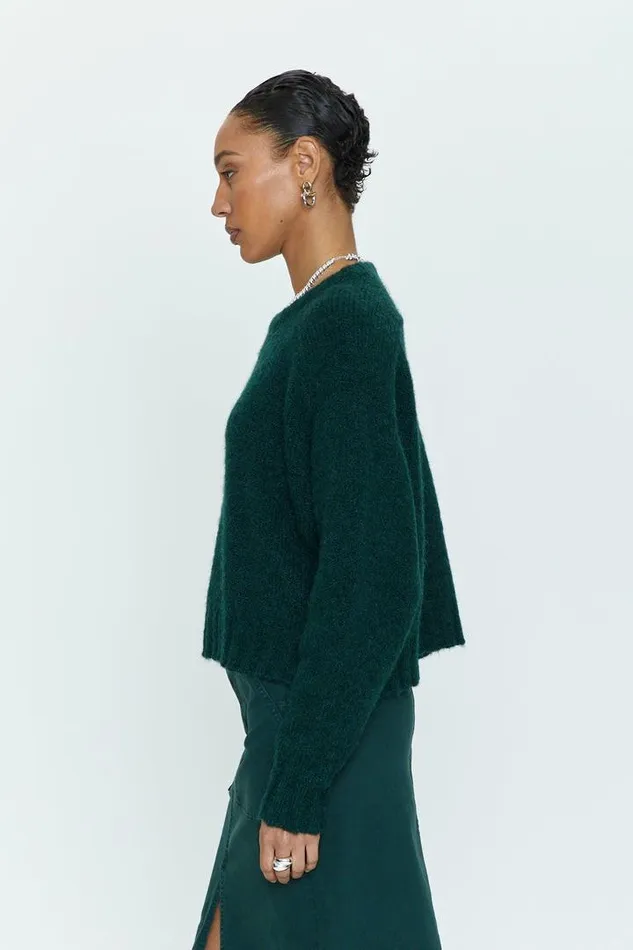Pistola Denim Sweaters and Knits Women Adina Every Day Sweater 8211 Pine Pine