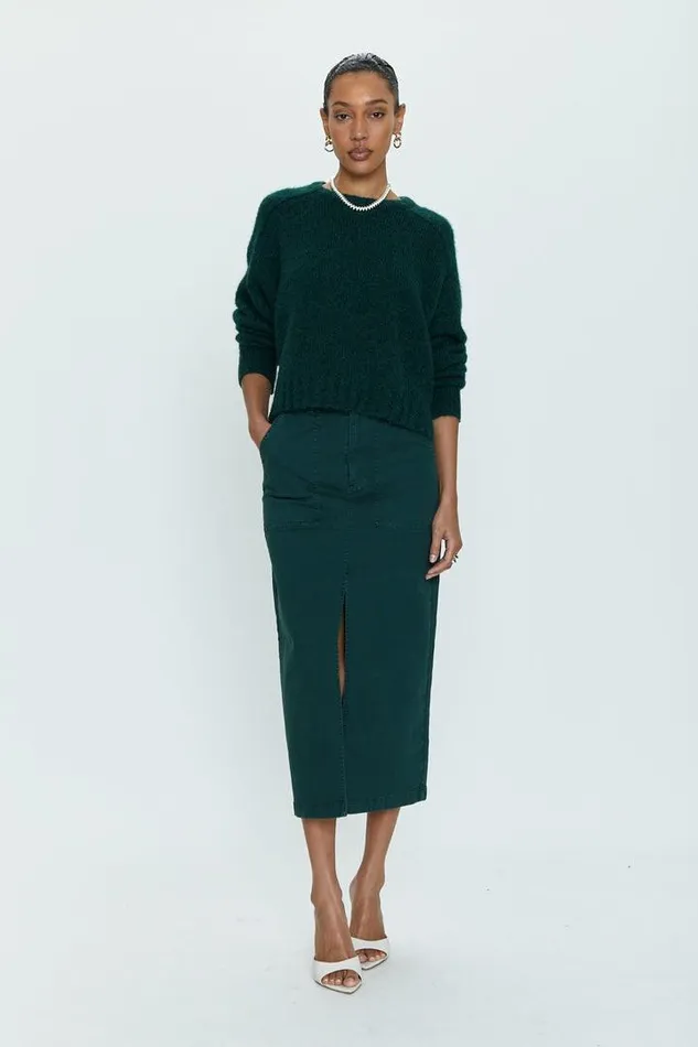 Pistola Denim Sweaters and Knits Women Adina Every Day Sweater 8211 Pine Pine