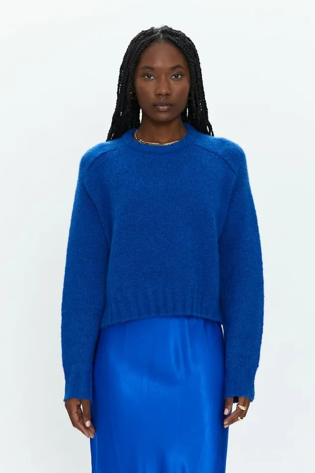 Pistola Denim Sweaters and Knits Women Adina Everyday Sweater 8211 Cobalt Cobalt