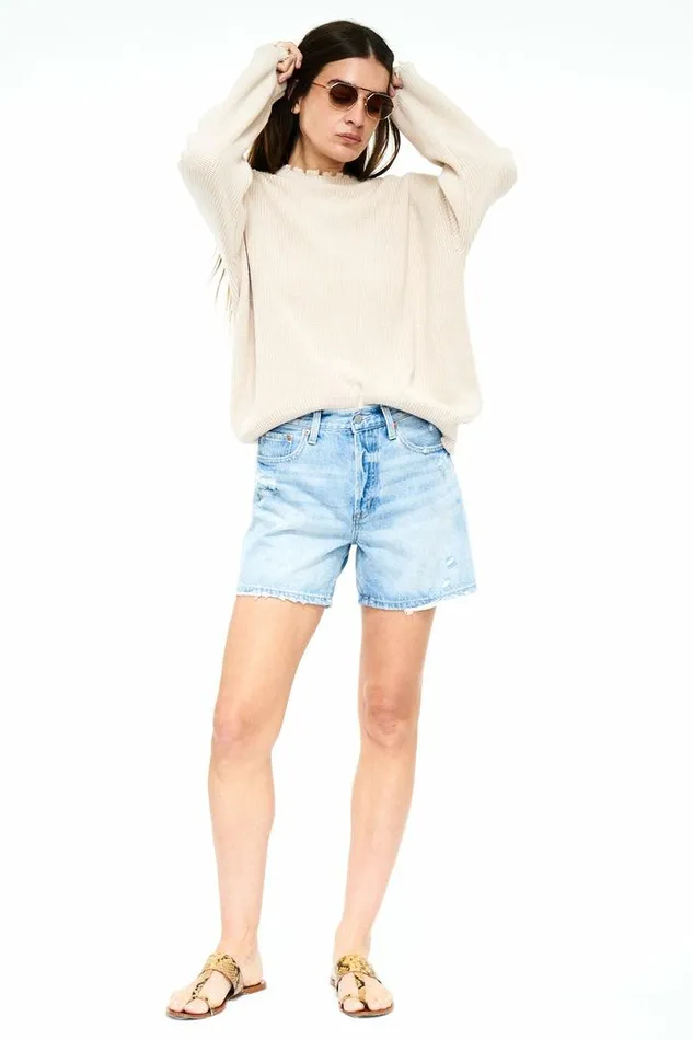 Pistola Denim Sweaters and Knits Women Darya Oversized Crewneck Pullover 8211 Dove Dove