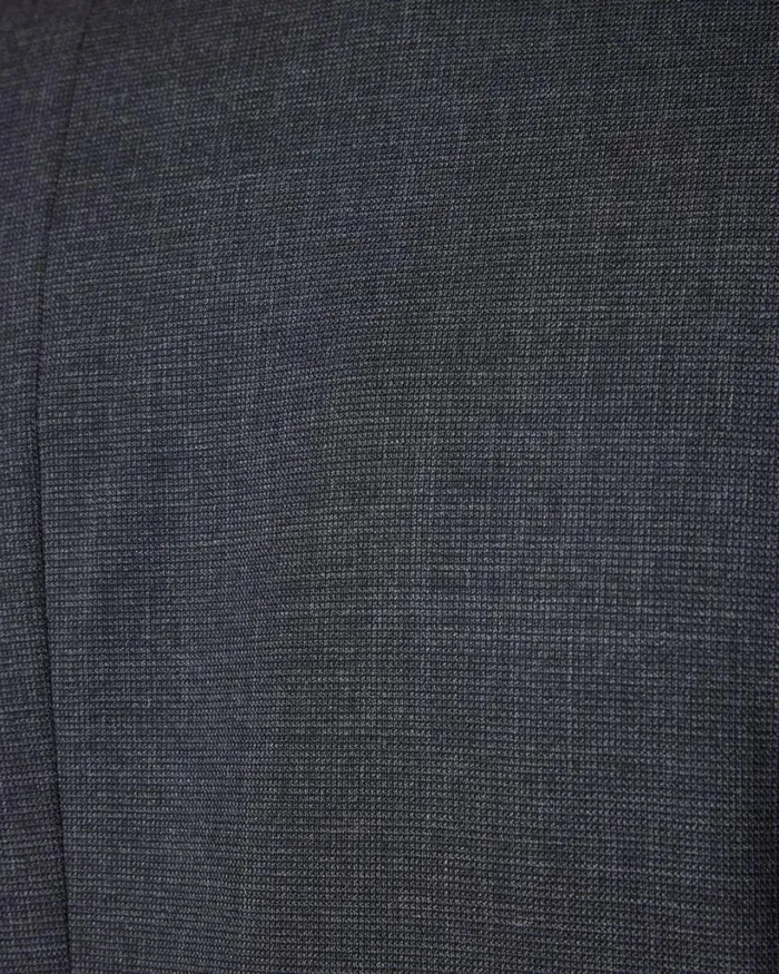Politix Blazers Men Regular Stretch Wool Blend Tailored Jacket Dark Grey