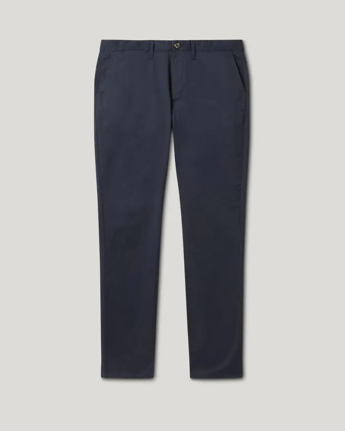 Politix Chinos Men Ultra Slim Stretch Cotton Chino Dark Navy