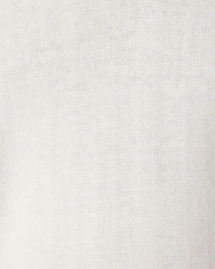 Politix Knitwear Men Short Sleeve Trophy Neck Knit White