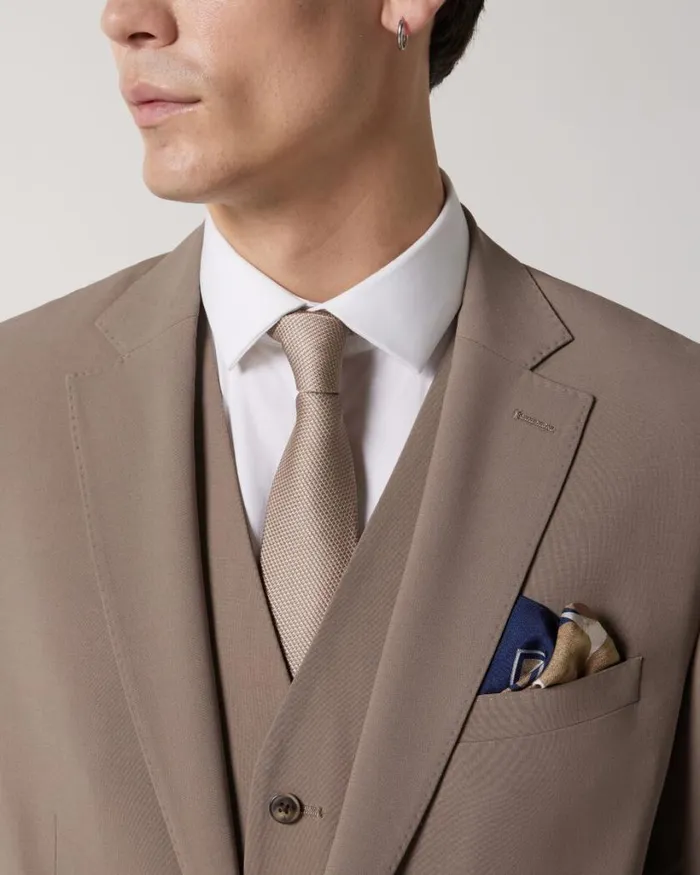 Politix Pocket Squares Men Silk Satin Pocket Square Mushroom