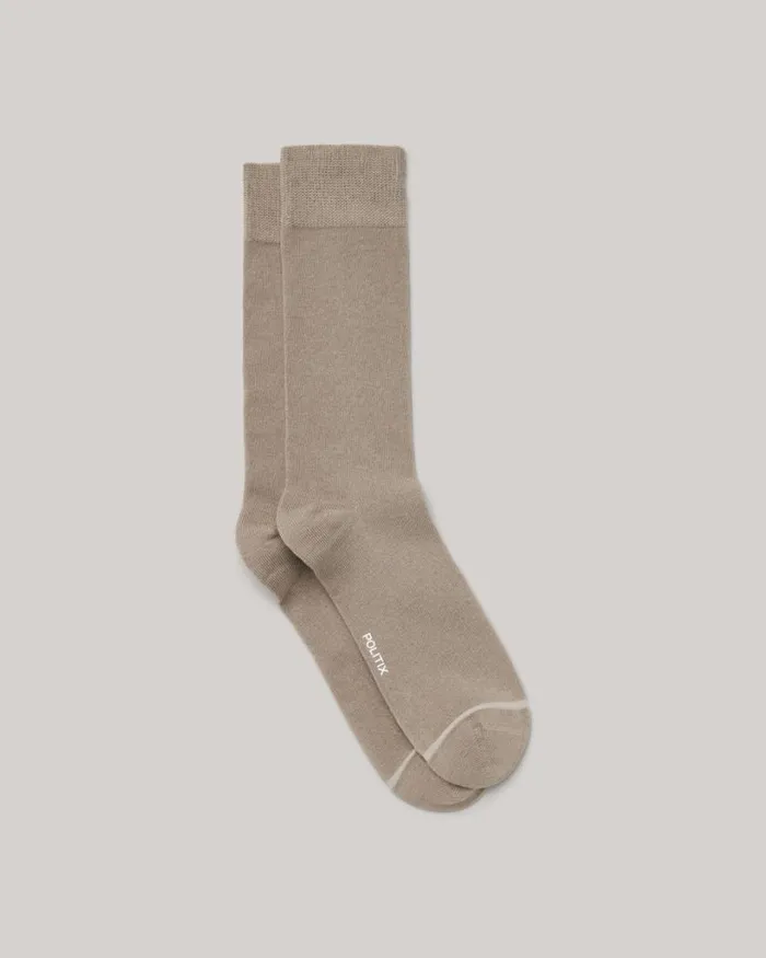 Politix Socks Men Australian Cotton Blended Sock Mushroom