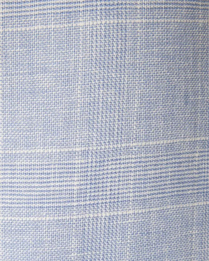 Politix Suit Pants Men Slim Stretch Check Tailored Pant Blue Check