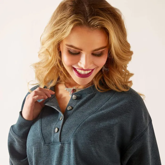Ponderosa Crew Sweatshirt Reflecting Pond Women Ariat Sweatshirts and Hoodies Ponderosa Crew Sweatshirt Reflecting Pond Women Ariat Sweatshirts and Hoodies