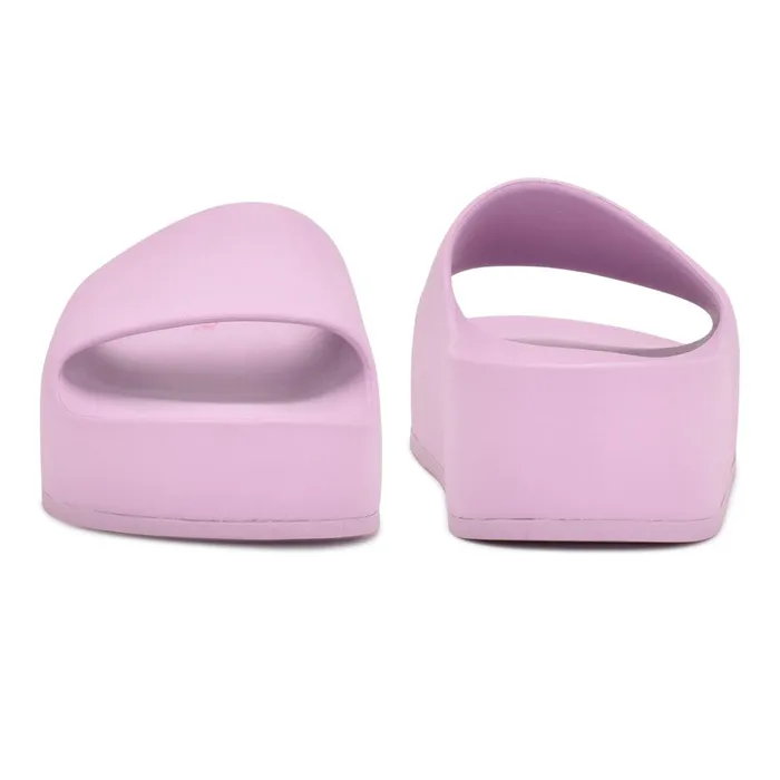 Pool Platform Slide Sandals Light Purple Women Nine West Low Heel Pool Platform Slide Sandals Light Purple Women Nine West Low Heel