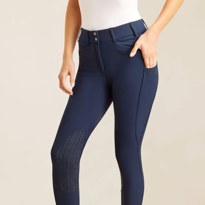 Prelude 20 Knee Patch Breech Navy Eclipse Women Ariat Pants and Shorts Prelude 20 Knee Patch Breech Navy Eclipse Women Ariat Pants and Shorts