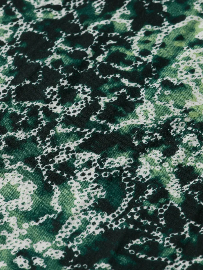 PRINTED MODAL SMOCK WAIST MAXI DRESS Shibori Floral Green Women Scotch and Soda Dresses and Jumpsuits PRINTED MODAL SMOCK WAIST MAXI DRESS Shibori Floral Green Women Scotch and Soda Dresses and Jumpsuits