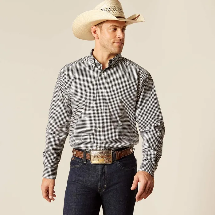 Pro Series Jayden Classic Fit Shirt Black Men Ariat Button Down Shirts