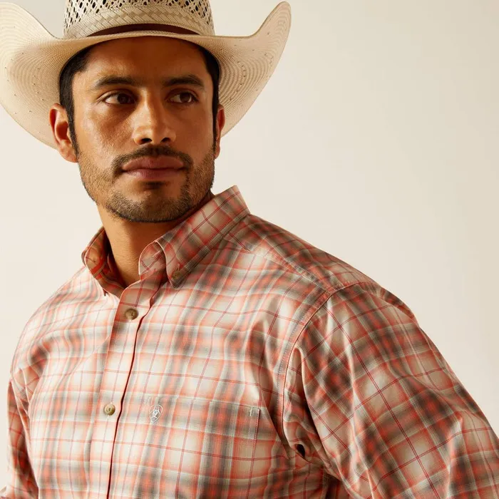 Pro Series Knox Classic Fit Shirt Coral Men Ariat Button Down Shirts Pro Series Knox Classic Fit Shirt Coral Men Ariat Button Down Shirts
