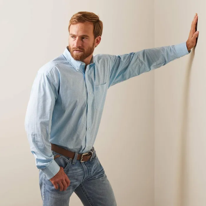 Pro Series Norton Classic Fit Shirt White Men Ariat Button Down Shirts
