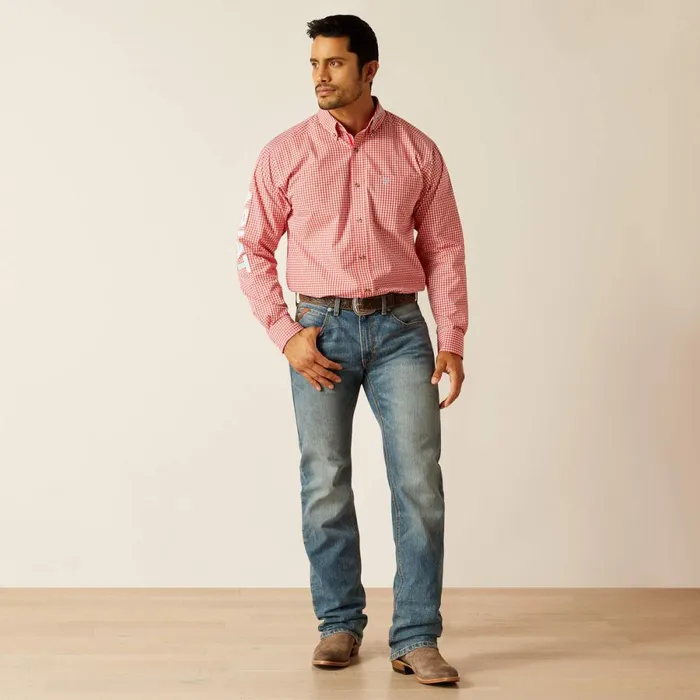 Pro Series Team Gilbert Classic Fit Shirt Red Men Ariat Button Down Shirts Pro Series Team Gilbert Classic Fit Shirt Red Men Ariat Button Down Shirts