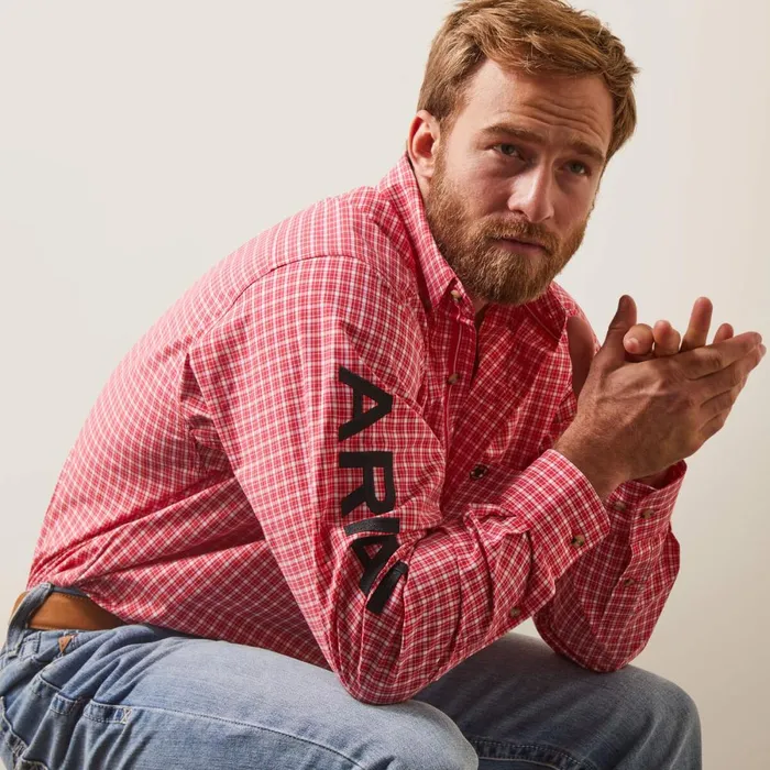 Pro Series Team Saul Classic Fit Shirt Red Men Ariat Button Down Shirts