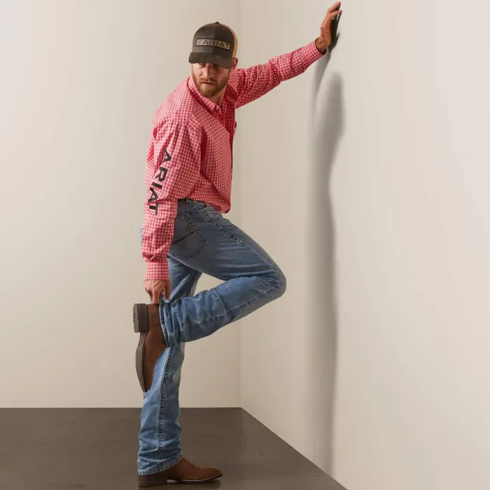 Pro Series Team Saul Classic Fit Shirt Red Men Ariat Button Down Shirts Pro Series Team Saul Classic Fit Shirt Red Men Ariat Button Down Shirts
