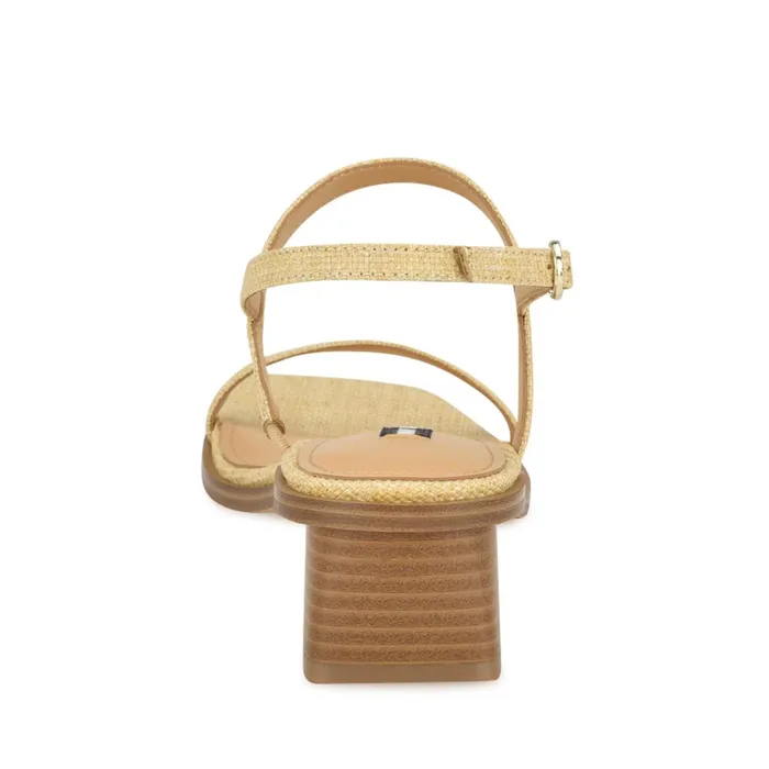 Purdy Block Heel Sandals Natural Raffia Women Nine West Low Heel Purdy Block Heel Sandals Natural Raffia Women Nine West Low Heel