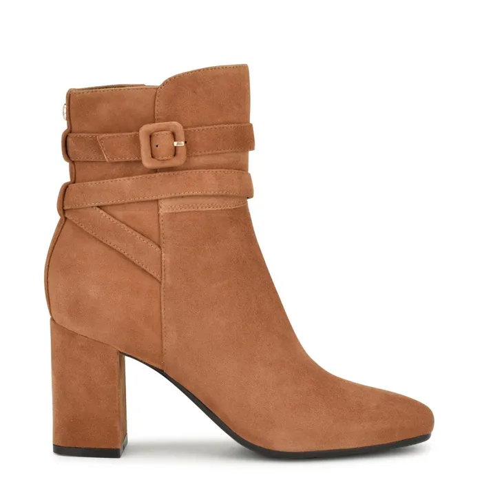 Quena 92159 Dress Booties Medium Natural Women Nine West Boots and Booties