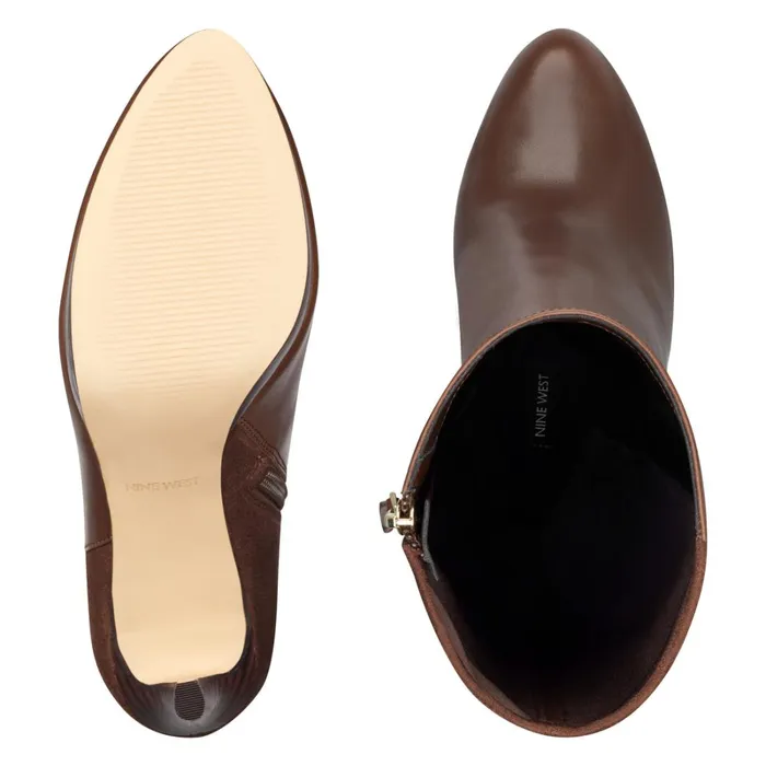 Quizme Platform Boots Brown Leathersuede Women Nine West Boots and Booties Quizme Platform Boots Brown Leathersuede Women Nine West Boots and Booties