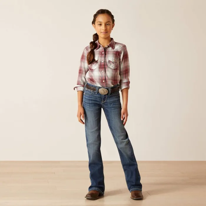 REAL Everlee Boot Cut Jean Chill Blue Kids Ariat Jeans REAL Everlee Boot Cut Jean Chill Blue Kids Ariat Jeans