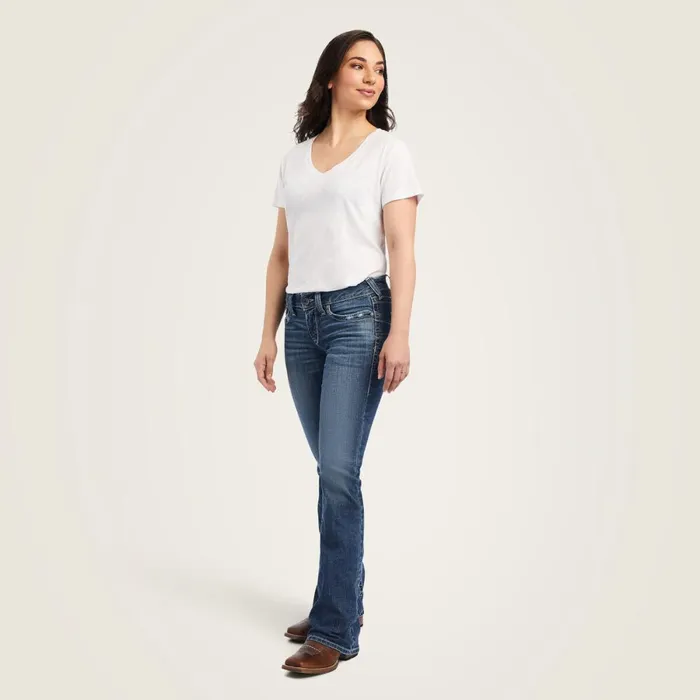 REAL Mid Rise Raquel Boot Cut Jean Canadian Women Ariat Denim REAL Mid Rise Raquel Boot Cut Jean Canadian Women Ariat Denim
