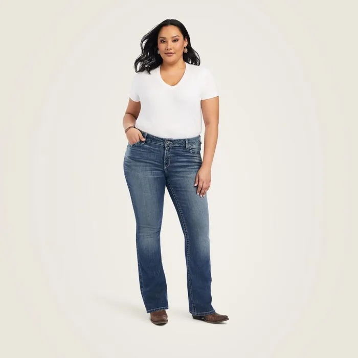 REAL Mid Rise Raquel Boot Cut Jean Canadian Women Ariat Denim REAL Mid Rise Raquel Boot Cut Jean Canadian Women Ariat Denim