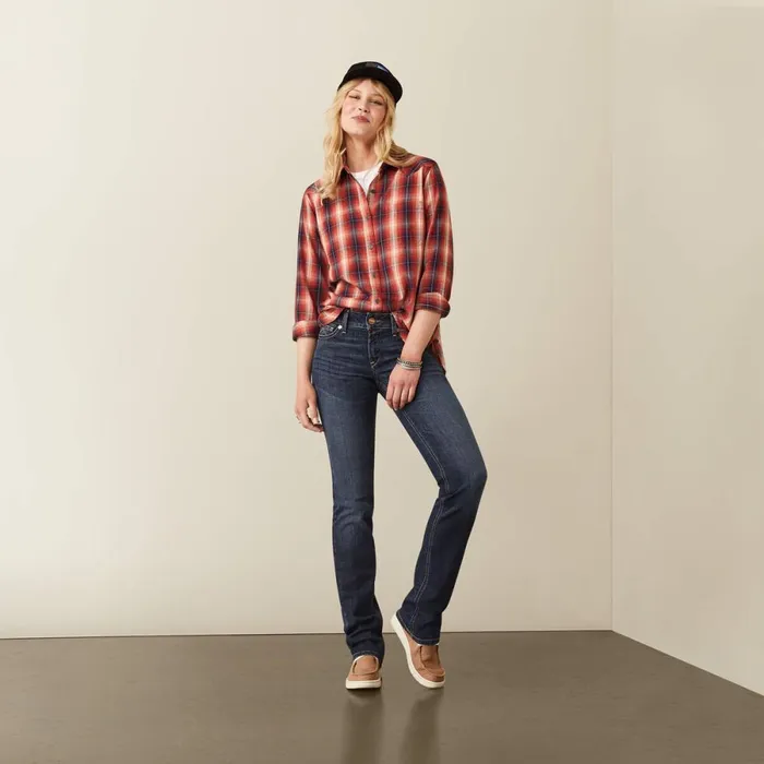 REAL Perfect Rise Aubree Straight Jean Missouri Women Ariat Denim REAL Perfect Rise Aubree Straight Jean Missouri Women Ariat Denim