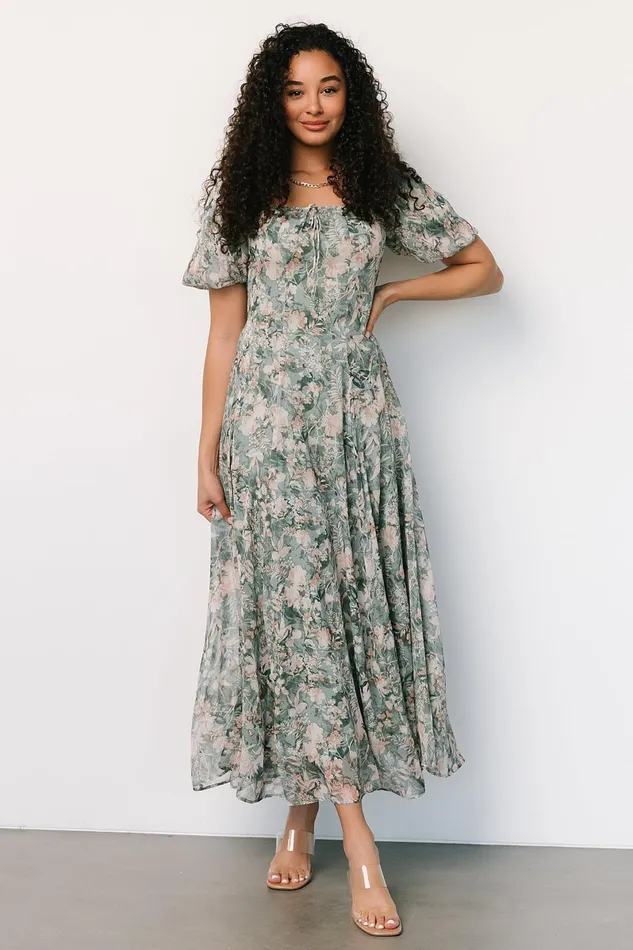 Raelynn Maxi Dress Sage Floral Women Baltic Born Maxi Dresses