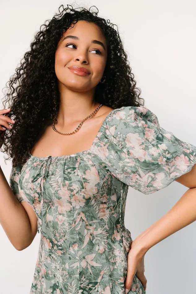 Raelynn Maxi Dress Sage Floral Women Baltic Born Maxi Dresses Raelynn Maxi Dress Sage Floral Women Baltic Born Maxi Dresses