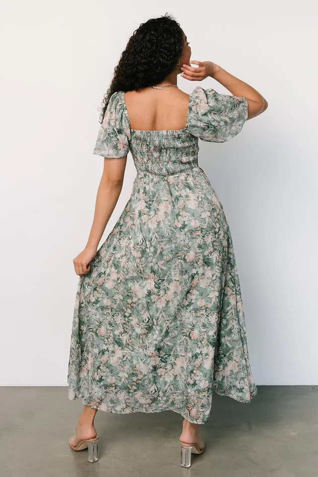 Raelynn Maxi Dress Sage Floral Women Baltic Born Maxi Dresses Raelynn Maxi Dress Sage Floral Women Baltic Born Maxi Dresses