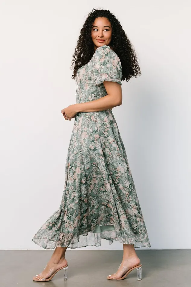 Raelynn Maxi Dress Sage Floral Women Baltic Born Maxi Dresses Raelynn Maxi Dress Sage Floral Women Baltic Born Maxi Dresses