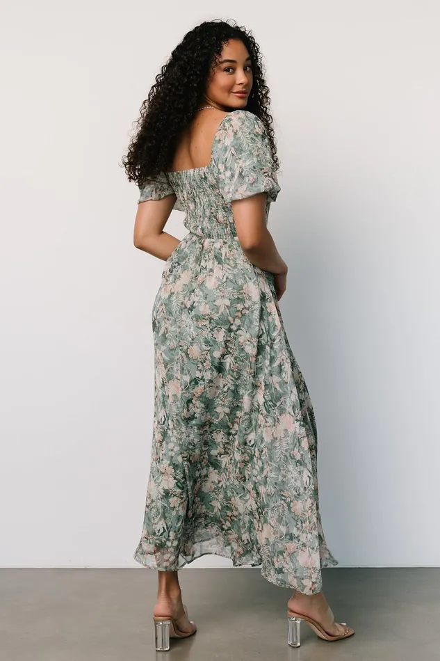 Raelynn Maxi Dress Sage Floral Women Baltic Born Maxi Dresses Raelynn Maxi Dress Sage Floral Women Baltic Born Maxi Dresses