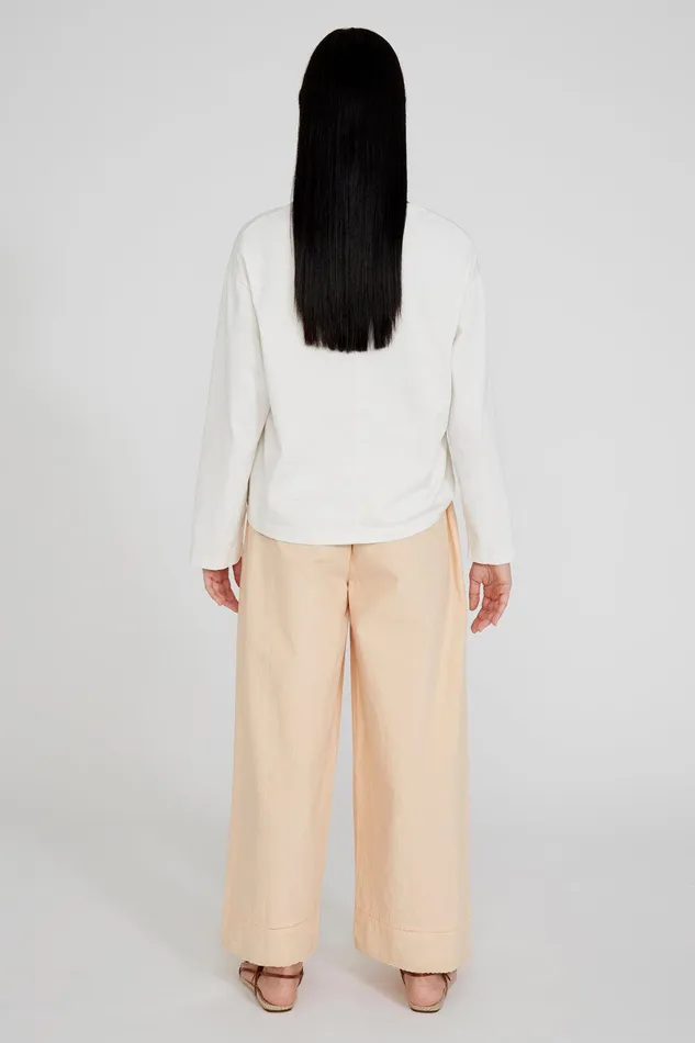 Ramona Poplin Pant Apricot Ice Women Chan Luu Bottoms