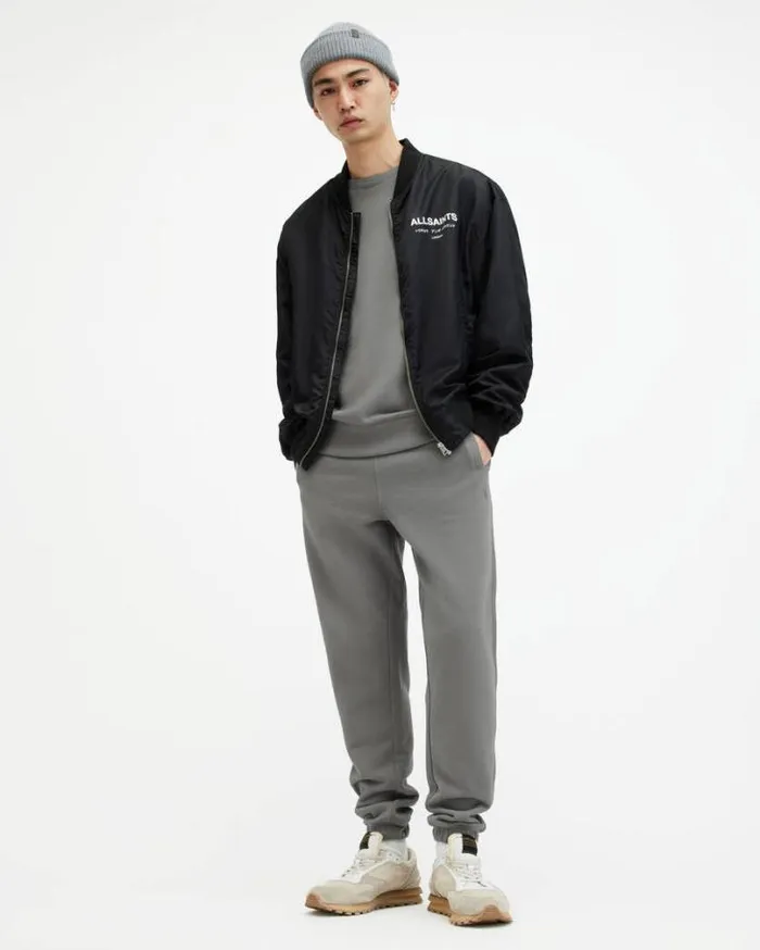 Raven Crew Neck Ramskull Sweatshirt Ash Grey Men AllSaints Sweatshirts and Hoodies Raven Crew Neck Ramskull Sweatshirt Ash Grey Men AllSaints Sweatshirts and Hoodies