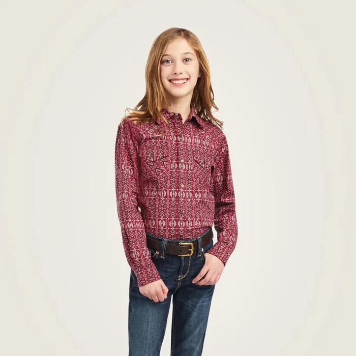 REAL Alma Shirt Alma Print Kids Ariat Button Down Shirts