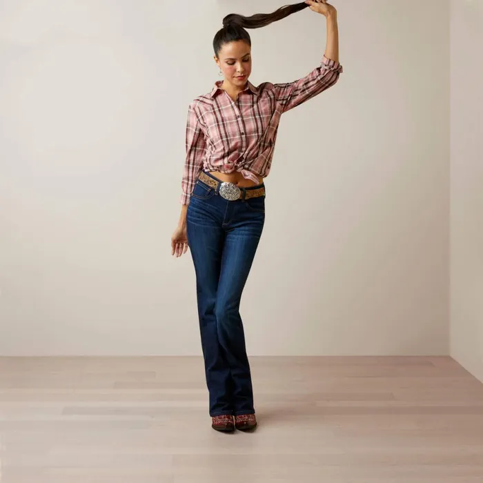 REAL Billie Rae Shirt Saguaro Plaid Women Ariat TShirts and Tops REAL Billie Rae Shirt Saguaro Plaid Women Ariat TShirts and Tops