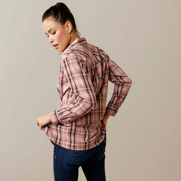 REAL Billie Rae Shirt Saguaro Plaid Women Ariat TShirts and Tops REAL Billie Rae Shirt Saguaro Plaid Women Ariat TShirts and Tops