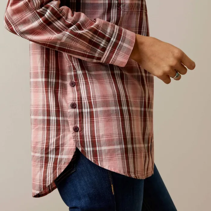 REAL Billie Rae Shirt Saguaro Plaid Women Ariat TShirts and Tops REAL Billie Rae Shirt Saguaro Plaid Women Ariat TShirts and Tops