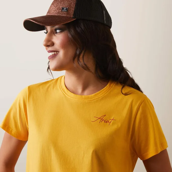 REAL Cool Cow Tee Yolk Yellow Women Ariat TShirts and Tops REAL Cool Cow Tee Yolk Yellow Women Ariat TShirts and Tops